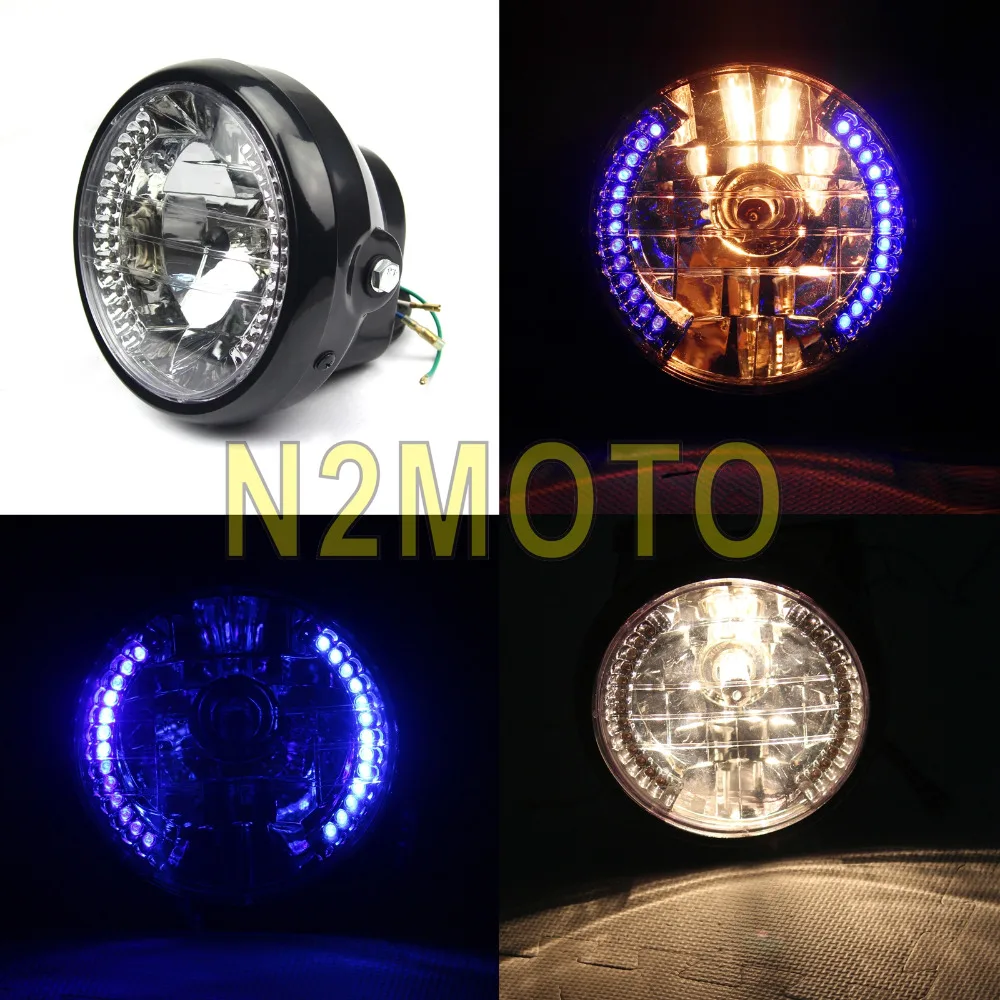 Universal 7" H4 12V 35W Headlight LED Indicator Flasher Amber Head Light for YAMAHA YBR125 YBR 125 2002-2013
Universal 7" H4 12V 35W Headlight LED Indicator Flasher Amber Head Light for YAMAHA YBR125 YBR 125 2002-2013