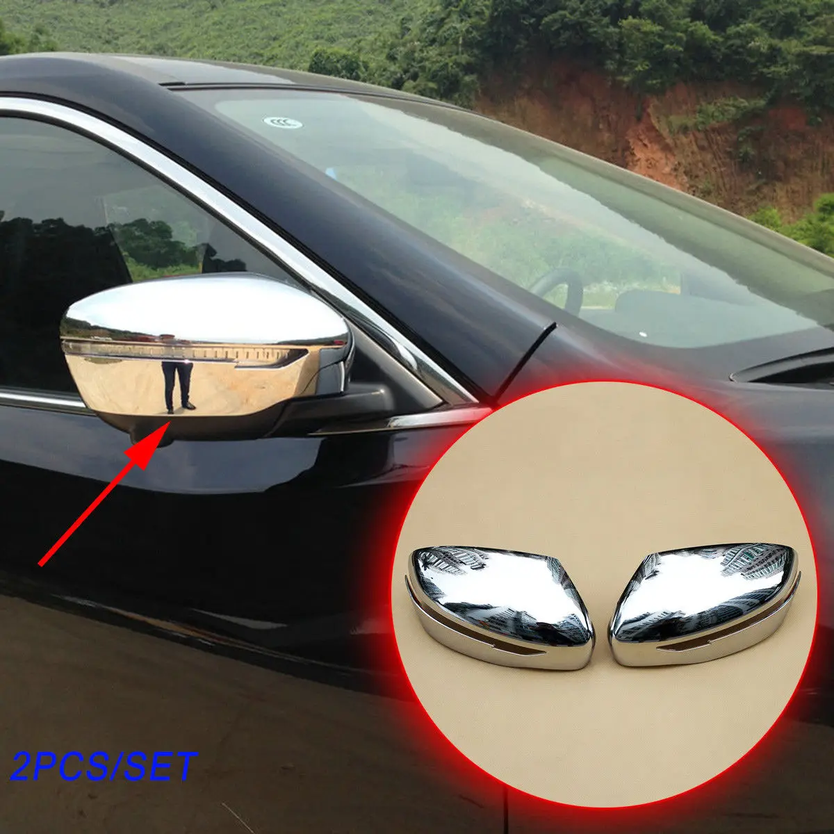 Chrome Accessories Rear View Side Mirror Protect Cover Trim Fit For Nissan Qashqai Murano 2014 2015 2016 2017 2018 2019
Chrome Accessories Rear View Side Mirror Protect Cover Trim Fit For Nissan Qashqai Murano 2014 2015 2016 2017 2018 2019