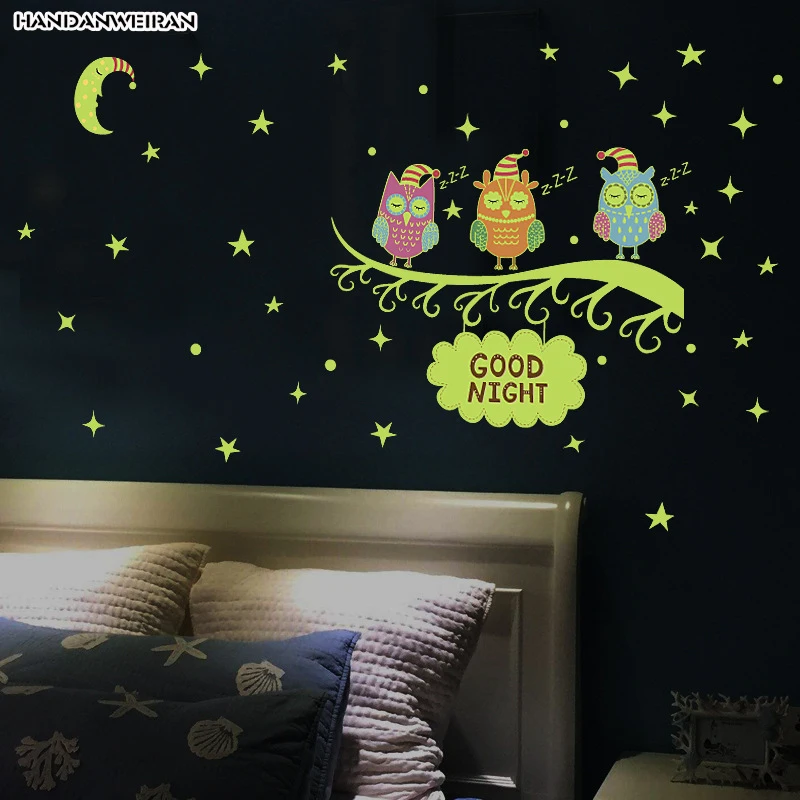 2019 New30*60cm Luminous owl sticker Branch fluorescent home sticker Children room Decorative Removable PVC wall sticker
2019 New30*60cm Luminous owl sticker Branch fluorescent home sticker Children room Decorative Removable PVC wall sticker
