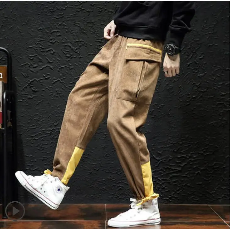 2019 New Men's corduroy casual pants with loose-fitting large-size Loose size and halon pants
2019 New Men's corduroy casual pants with loose-fitting large-size Loose size and halon pants