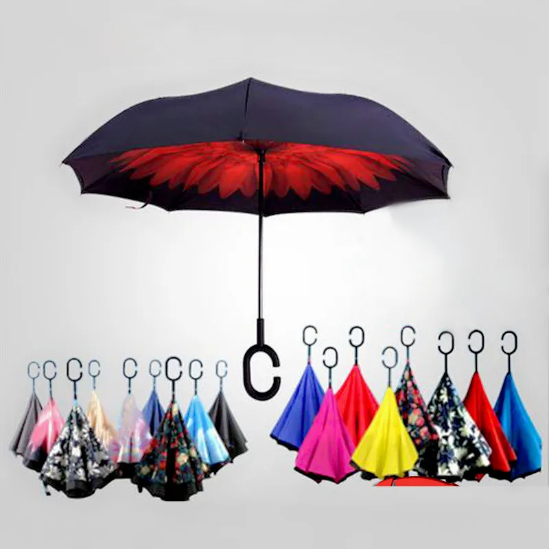 Windproof Reverse Folding Double Layer Inverted Chuva Umbrella women for xiaomi Self Stand Rain Protection C-Hook Hands For Car
Windproof Reverse Folding Double Layer Inverted Chuva Umbrella women for xiaomi Self Stand Rain Protection C-Hook Hands For Car