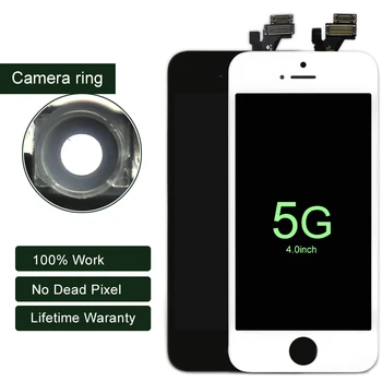 20PCS/LOT For iphone 5 LCD AAA Display With Touch Screen Digitizer Black&White For iphone LCD 5G With Camera Ring
20PCS/LOT For iphone 5 LCD AAA Display With Touch Screen Digitizer Black&White For iphone LCD 5G With Camera Ring