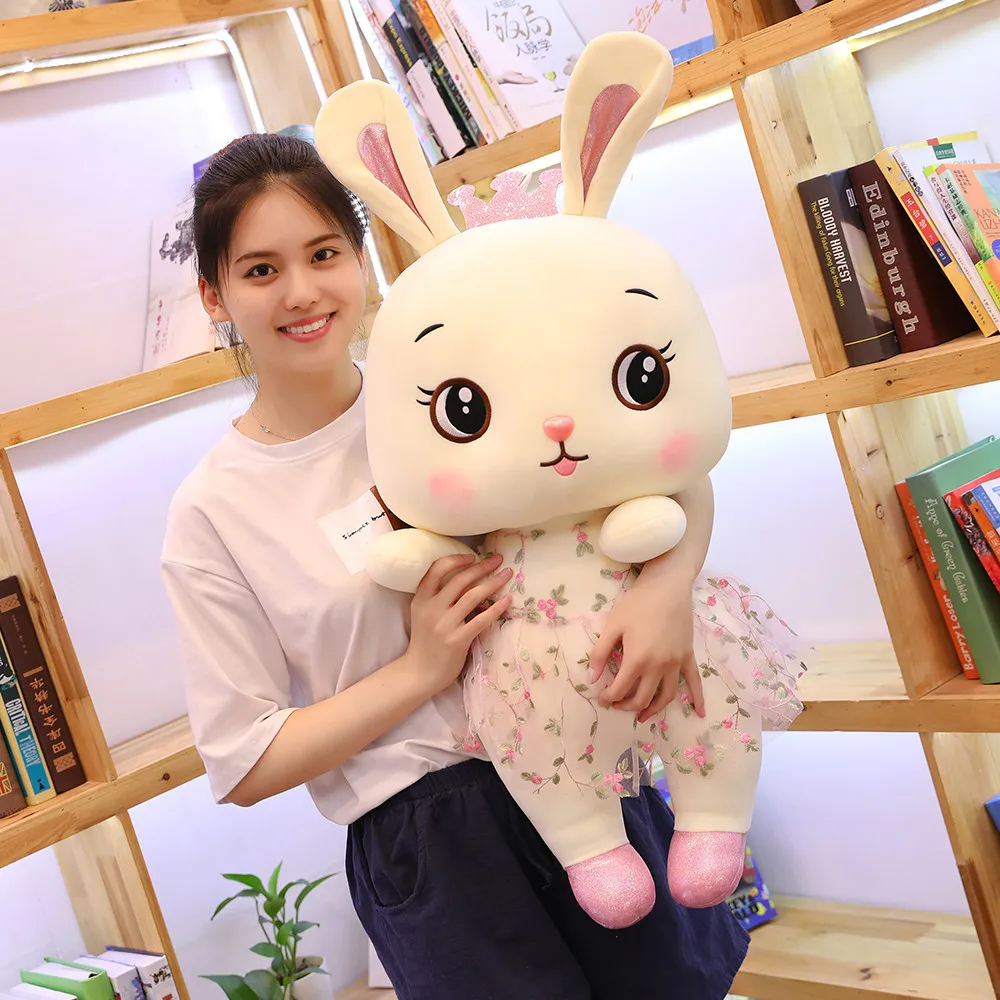 45-95cm Kawaii Lace Dress Rabbit Plush Toy Soft Cartoon Animal Pink/White Bunny Stuffed Doll Kid Baby Pillow Christmas Present
45-95cm Kawaii Lace Dress Rabbit Plush Toy Soft Cartoon Animal Pink/White Bunny Stuffed Doll Kid Baby Pillow Christmas Present