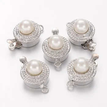 10 Sets Acrylic Pearl Beads Cabochon Alloy Tone Brass Pinch Push Box Clasps for Bracelets Necklace Jewelry Making DIY 11x18x9mm
10 Sets Acrylic Pearl Beads Cabochon Alloy Tone Brass Pinch Push Box Clasps for Bracelets Necklace Jewelry Making DIY 11x18x9mm
