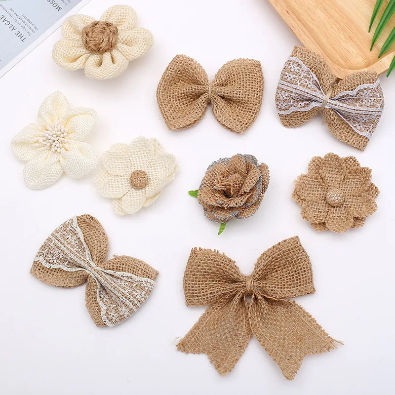 1/2/5pcs Hemp Braided Ribbon Burlap Handmade Jute Hessian Burlap Flowers Rose Shabby Chic Wedding Decor Christmas Party Supplies
1/2/5pcs Hemp Braided Ribbon Burlap Handmade Jute Hessian Burlap Flowers Rose Shabby Chic Wedding Decor Christmas Party Supplies