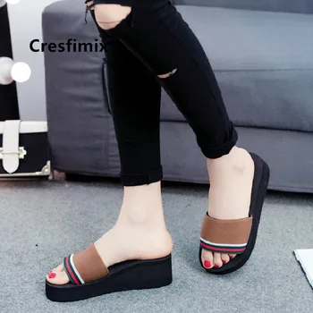 Cresfimix vrouwen pantoffels women cute comfortable height increased heel slippers lady home & bathroom slippers slides c5248d
Cresfimix vrouwen pantoffels women cute comfortable height increased heel slippers lady home & bathroom slippers slides c5248d