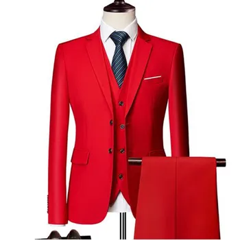 Men Suit Fashion Pure Color Slim Suit Men Business Casual Suit Grooms 3 Piece Suit Blazers (Coat+Pants+Vest)Large size M-5XL
Men Suit Fashion Pure Color Slim Suit Men Business Casual Suit Grooms 3 Piece Suit Blazers (Coat+Pants+Vest)Large size M-5XL