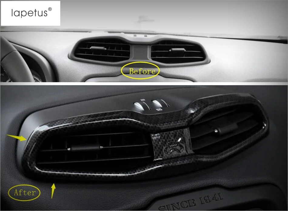Lapetus Accessories Fit For Jeep Renegade 2015 - 2019 ABS Middle Air Conditioning AC Outlet Vent Frame Molding Cover Kit Trim
Lapetus Accessories Fit For Jeep Renegade 2015 - 2019 ABS Middle Air Conditioning AC Outlet Vent Frame Molding Cover Kit Trim