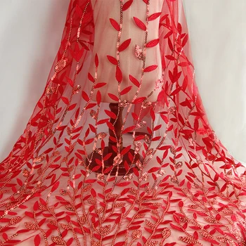 5Yards High-Grade Red Nigerian French Lace Fabric 2019 Latest Leaves Embroidery Sequins african lace fabric for Party dress
5Yards High-Grade Red Nigerian French Lace Fabric 2019 Latest Leaves Embroidery Sequins african lace fabric for Party dress