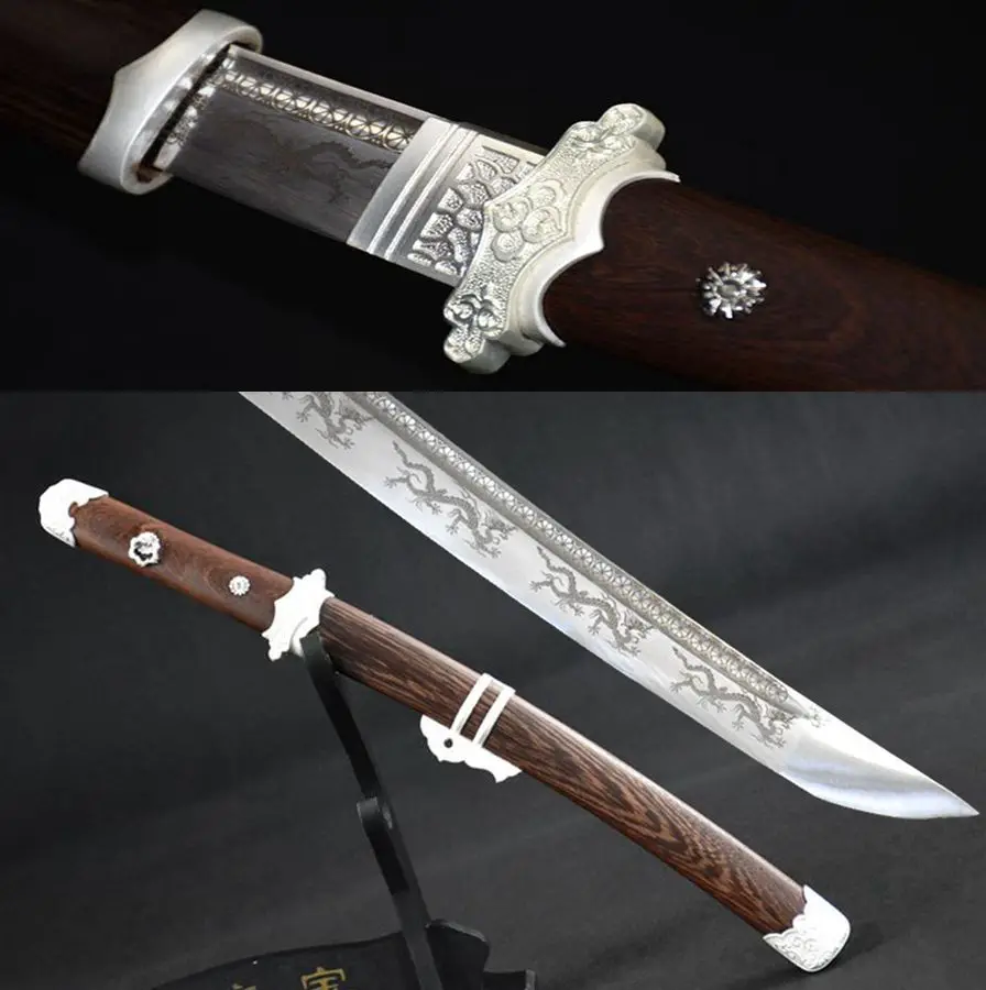 53CM*Pear Wood Saya Short Knife T10 Steel Dragon Blade Sharp Japanese Tanto Sword Samurai Swords Katana
53CM*Pear Wood Saya Short Knife T10 Steel Dragon Blade Sharp Japanese Tanto Sword Samurai Swords Katana