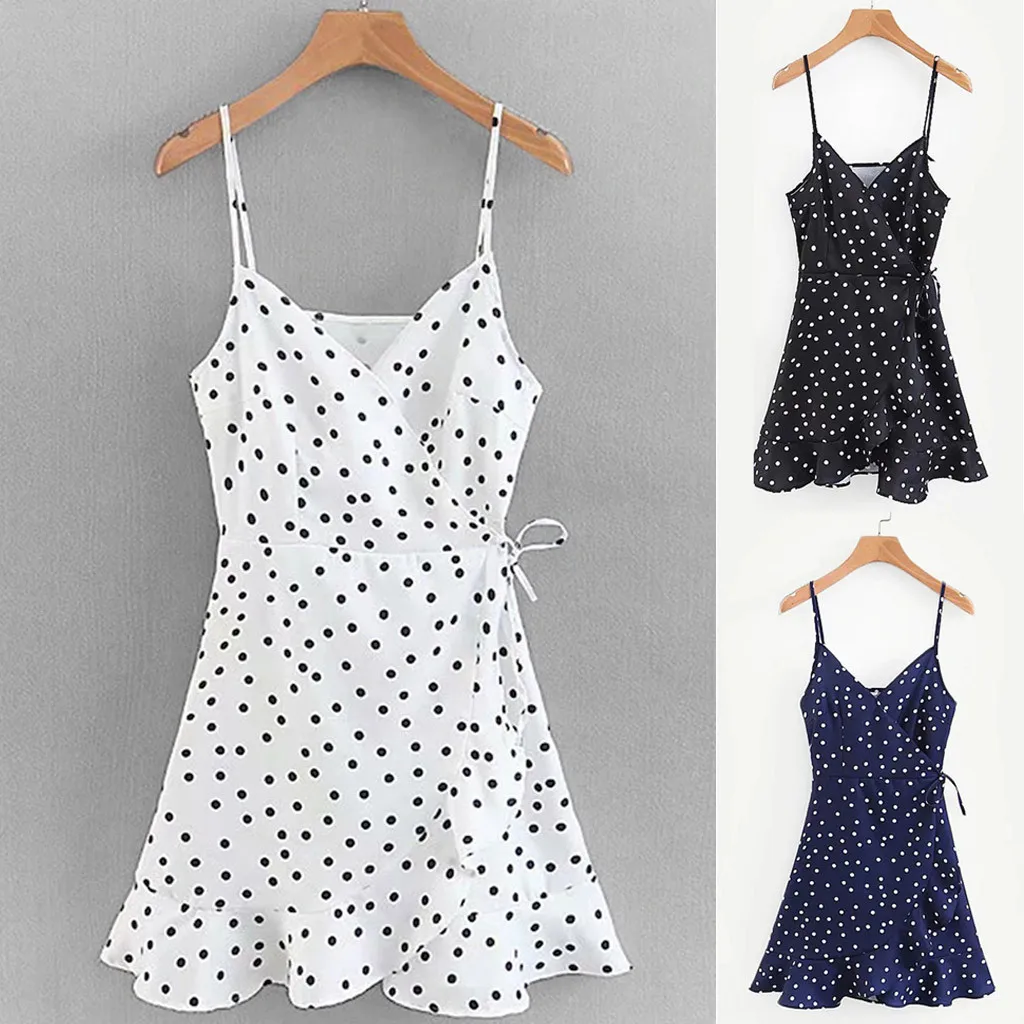 summer dress women Casual Vacation Bohemian Beach Dress Sexy Deep Loose Dresses Sleeveless Ruffle Hem Wrap Cami Dress L0327
summer dress women Casual Vacation Bohemian Beach Dress Sexy Deep Loose Dresses Sleeveless Ruffle Hem Wrap Cami Dress L0327