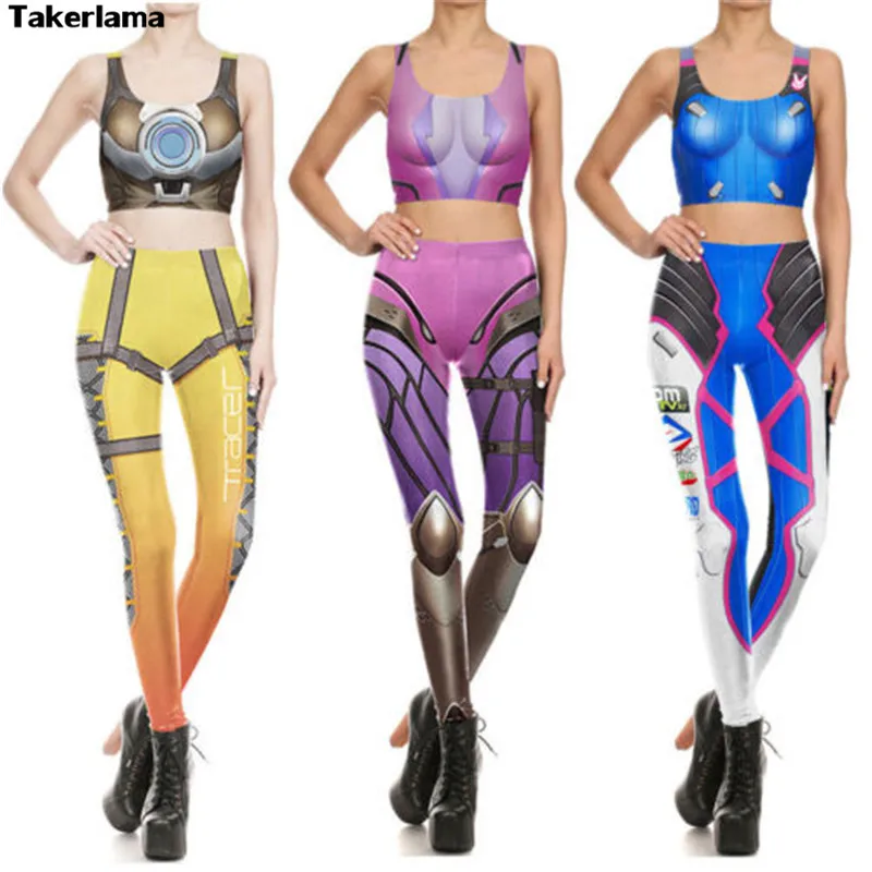 Takerlama OW DVA Tracer Widowmaker Cosplay Costume 3D Print Leggings Stretch Top+Pants Cusual Summer Tight Bodysuit
Takerlama OW DVA Tracer Widowmaker Cosplay Costume 3D Print Leggings Stretch Top+Pants Cusual Summer Tight Bodysuit