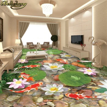beibehang Custom Lotus goldfish Floor Wallpaper Flowers Toilets Bathroom Bedroom papel de parede 3D Mural Painting Wall paper
beibehang Custom Lotus goldfish Floor Wallpaper Flowers Toilets Bathroom Bedroom papel de parede 3D Mural Painting Wall paper