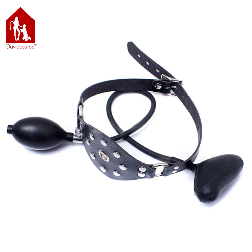 Davidsource Inflatable Mouth Gag Black Adjustable Lockable Belts Submissive Slave Training Bondage Restraint Kit Sex Toy 3 Davidsource Inflatable Mouth Gag Black Adjustable Lockable Belts Submissive Slave Training Bondage Restraint Kit Sex Toy 3