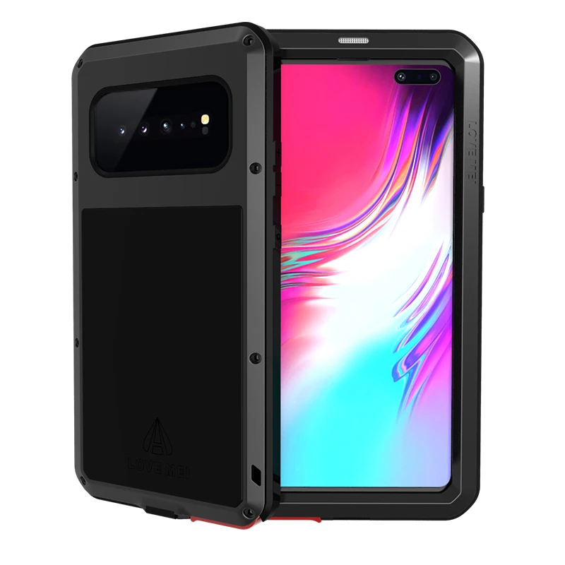 Shockproof Armor 360 Full Protect For Samsung Galaxy S10 5G Case Cover Global Hard Aluminum Metal+Silicon Hybrid Phone Cases
Shockproof Armor 360 Full Protect For Samsung Galaxy S10 5G Case Cover Global Hard Aluminum Metal+Silicon Hybrid Phone Cases