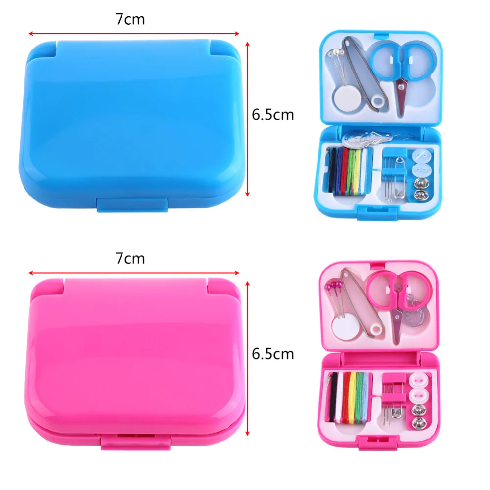 Portable Travel Sewing Set Kits Knitting Storage Box Needle Threads Scissor Thimble Buttons Pins Home Tools Sewing Accessories
Portable Travel Sewing Set Kits Knitting Storage Box Needle Threads Scissor Thimble Buttons Pins Home Tools Sewing Accessories