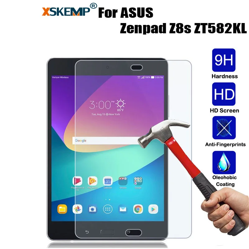 XSKEMP 9H Hardness Real Tempered Glass For ASUS Zenpad Z8s ZT582KL Ultra Clear Anti-Scratch 0.3mm Tablet Screen Protector Film
XSKEMP 9H Hardness Real Tempered Glass For ASUS Zenpad Z8s ZT582KL Ultra Clear Anti-Scratch 0.3mm Tablet Screen Protector Film