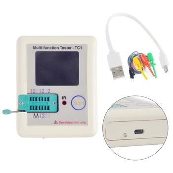 Transistor Tester 1.8 inch Display Multi-function LCR-TC1 Tester Detector for Diode Triode Capacitor Resistor NPN PNP
Transistor Tester 1.8 inch Display Multi-function LCR-TC1 Tester Detector for Diode Triode Capacitor Resistor NPN PNP