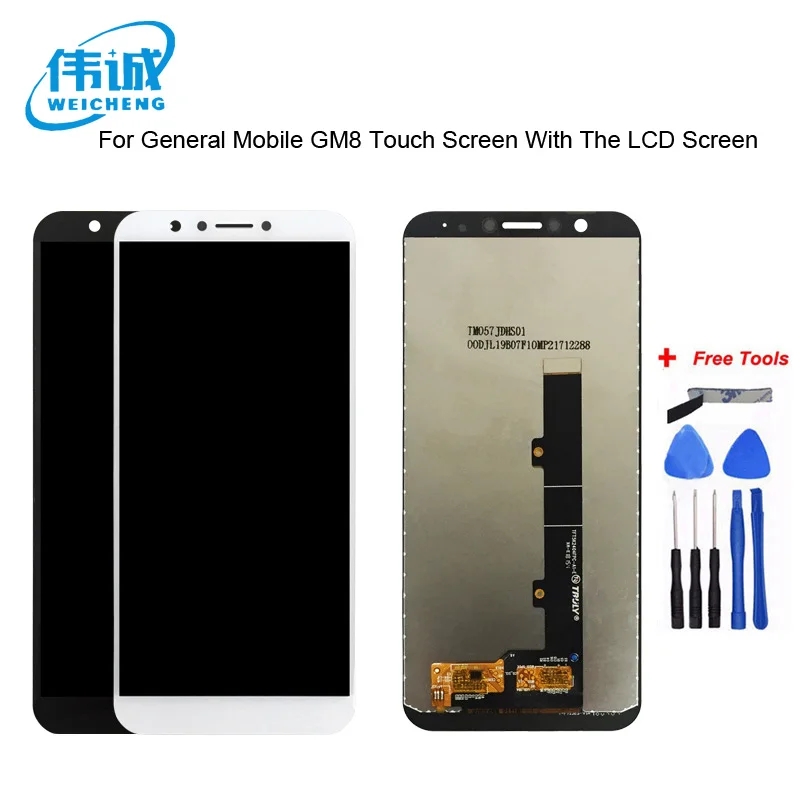 WEICEHNG For General mobile GM 8 GM8 LCD Display +Touch Screen Digitizer Assembly Replacement Accessories For GM 8 LCD+Free Tool
WEICEHNG For General mobile GM 8 GM8 LCD Display +Touch Screen Digitizer Assembly Replacement Accessories For GM 8 LCD+Free Tool