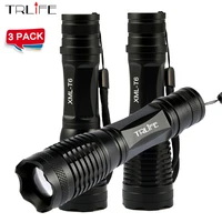 1/2/3PCS CREE XML T6/L2 6000LM cree led Torch Zoomable CREE LED Flashlight Torch light For 3xAAA or 1x18650 Battery image
