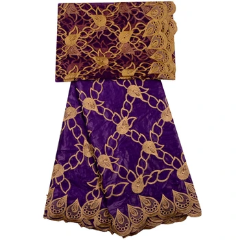 Beads African Bazin Riche Fabric Purple Cotton Embroidered Bazin Riche Getzner With Tulle Lace Set For Nigerian Party Dress 1302
Beads African Bazin Riche Fabric Purple Cotton Embroidered Bazin Riche Getzner With Tulle Lace Set For Nigerian Party Dress 1302