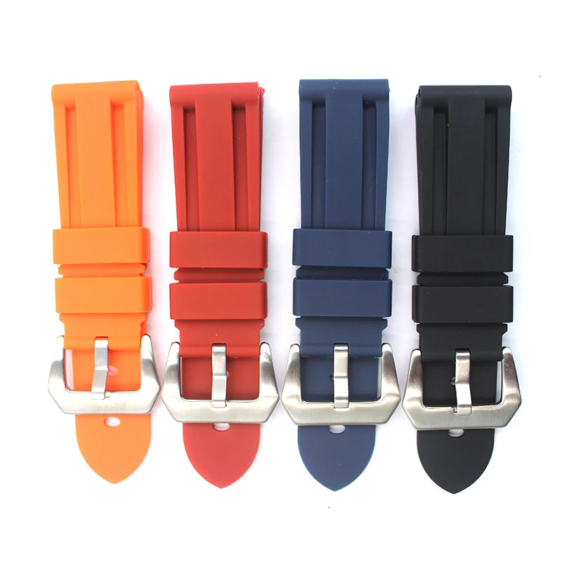 Watch Accessories Applicable for PaneraiPAM111 PAM00112 Import Material Silicone Rubber Band 24mm
Watch Accessories Applicable for PaneraiPAM111 PAM00112 Import Material Silicone Rubber Band 24mm