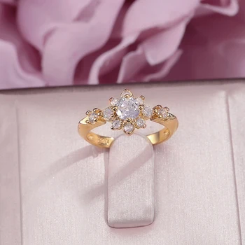 Fine Jewelry Rings For Women Pure 925 Silver Flower Cubic Zirconia Gold Ring Bridal Wedding Engagement Double Color Anillos
Fine Jewelry Rings For Women Pure 925 Silver Flower Cubic Zirconia Gold Ring Bridal Wedding Engagement Double Color Anillos