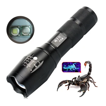10W Dual Lights 1000LMs CREE T6 LED Torch Black Light 395NM UV Zoom LED Flashlight 18650 Night Fishing Scorpion Hunt Linterna
10W Dual Lights 1000LMs CREE T6 LED Torch Black Light 395NM UV Zoom LED Flashlight 18650 Night Fishing Scorpion Hunt Linterna
