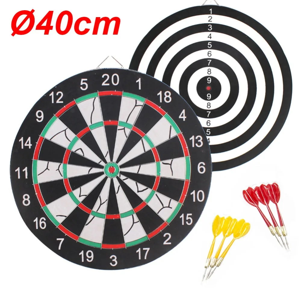 1 Set 40cm Funny New Dart Board Darts Game Set with 6 Darts Perfect for Man Cave Game Room Kids Decoration
1 Set 40cm Funny New Dart Board Darts Game Set with 6 Darts Perfect for Man Cave Game Room Kids Decoration