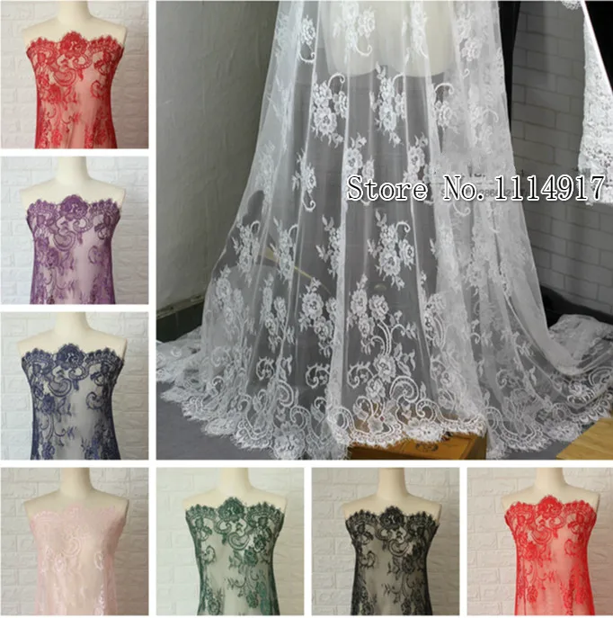Beautifully Eyelashes Wedding Lace Fabric Handmade Material Evening Dress Clothes Fabric Width 150cm 3M/Piece
Beautifully Eyelashes Wedding Lace Fabric Handmade Material Evening Dress Clothes Fabric Width 150cm 3M/Piece