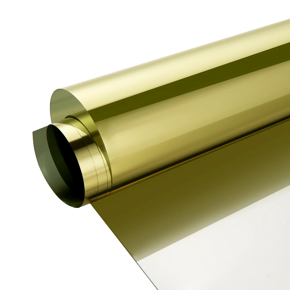 15%VLT Silver&Gold One Way Reflective UV-Proof Mirrored Window Film Insulation Film Tint Self Adhesive Sticky Window Sticker
15%VLT Silver&Gold One Way Reflective UV-Proof Mirrored Window Film Insulation Film Tint Self Adhesive Sticky Window Sticker