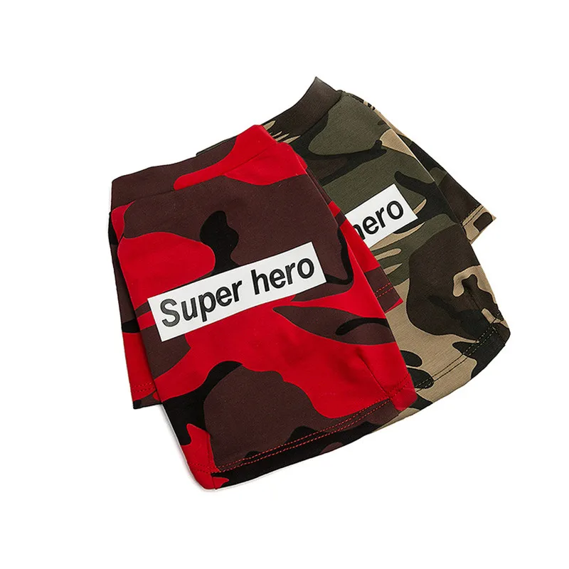 Soft Cotton Puppy Dog Cat T-shirt Vest Summer Camouflage Pet Clothes for Small Dogs Chihuahua Shih Tzu Shirts Pets Dogs Clothing
Soft Cotton Puppy Dog Cat T-shirt Vest Summer Camouflage Pet Clothes for Small Dogs Chihuahua Shih Tzu Shirts Pets Dogs Clothing