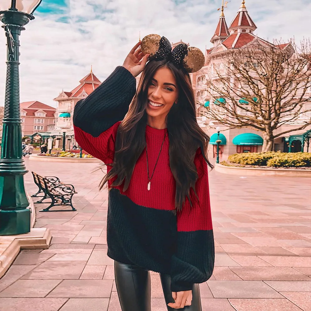 Top Quality Patchwork Sweater Women Autumn Winter Knitted Pullovers Female Jumpers Long Sleeve Pull Femme Casual Sweaters S-XL
Top Quality Patchwork Sweater Women Autumn Winter Knitted Pullovers Female Jumpers Long Sleeve Pull Femme Casual Sweaters S-XL