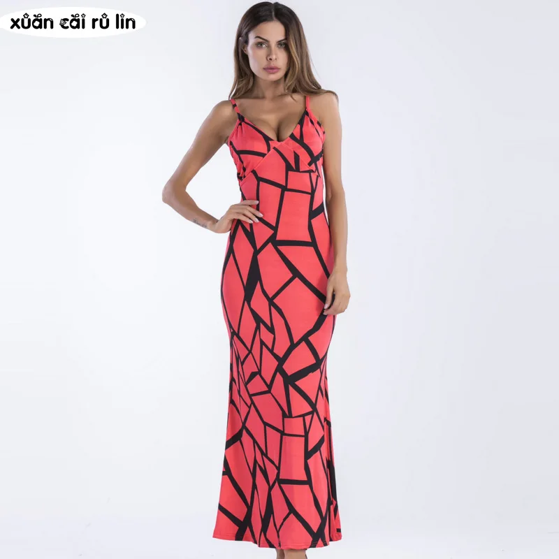 2018 Summer backless Sundress Spaghetti Strap fashion printing sexy long maxi ukraine dress boho beach tunic robe femme clothing
2018 Summer backless Sundress Spaghetti Strap fashion printing sexy long maxi ukraine dress boho beach tunic robe femme clothing