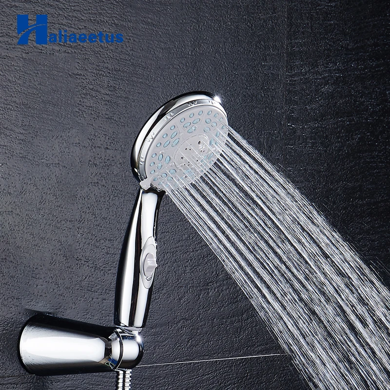 Water Saving Shower head Four Fuction With switch Pressure Boost Silica Gel chrome rain shower head ABS Holes hand shower
Water Saving Shower head Four Fuction With switch Pressure Boost Silica Gel chrome rain shower head ABS Holes hand shower