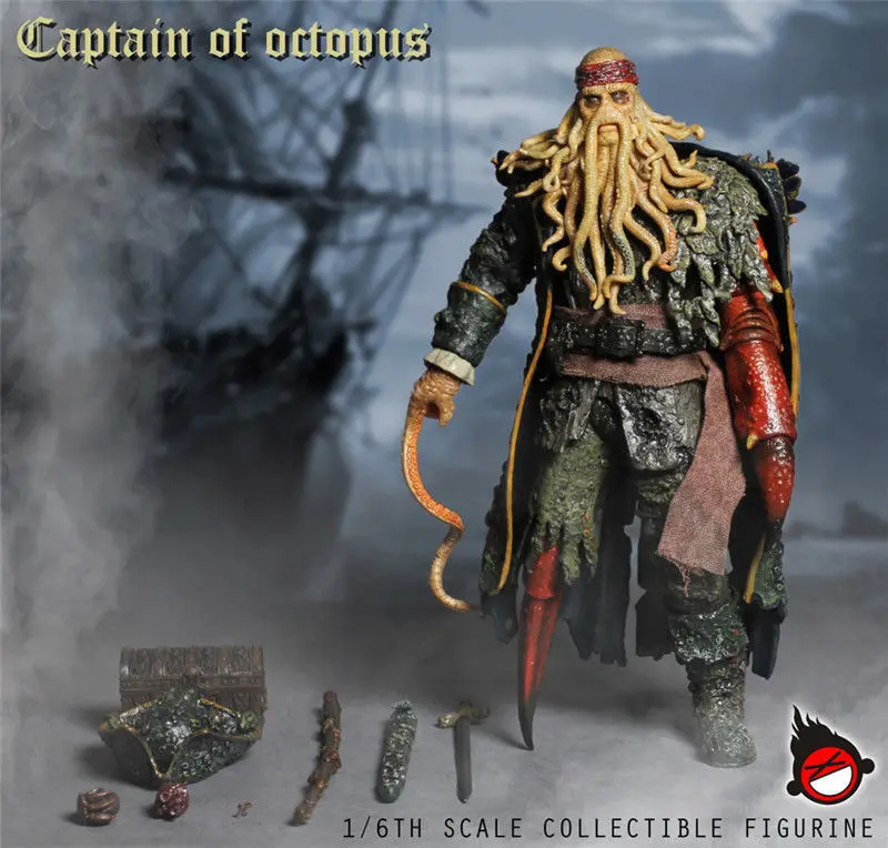 Collectible Full Set Action Figure 1/6 Scale Pirates of the Caribbean Captain of Octopus Davy Jones Model Toys for Fans Gift
Collectible Full Set Action Figure 1/6 Scale Pirates of the Caribbean Captain of Octopus Davy Jones Model Toys for Fans Gift