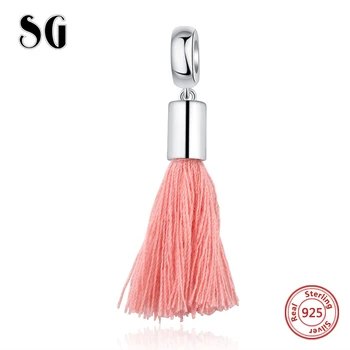 SG New arrivals 925 Silver Bright Pink Tassel Beads Charms Fit Authentic European Bracelets DIY Jewelry making For women Gifts
SG New arrivals 925 Silver Bright Pink Tassel Beads Charms Fit Authentic European Bracelets DIY Jewelry making For women Gifts