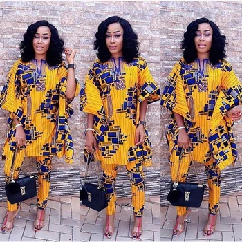 H&D 2020 african suits for women clothes 100% cotton bazin printed dashiki cloak dashiki tops pant suits for lady wax clothes
H&D 2020 african suits for women clothes 100% cotton bazin printed dashiki cloak dashiki tops pant suits for lady wax clothes
