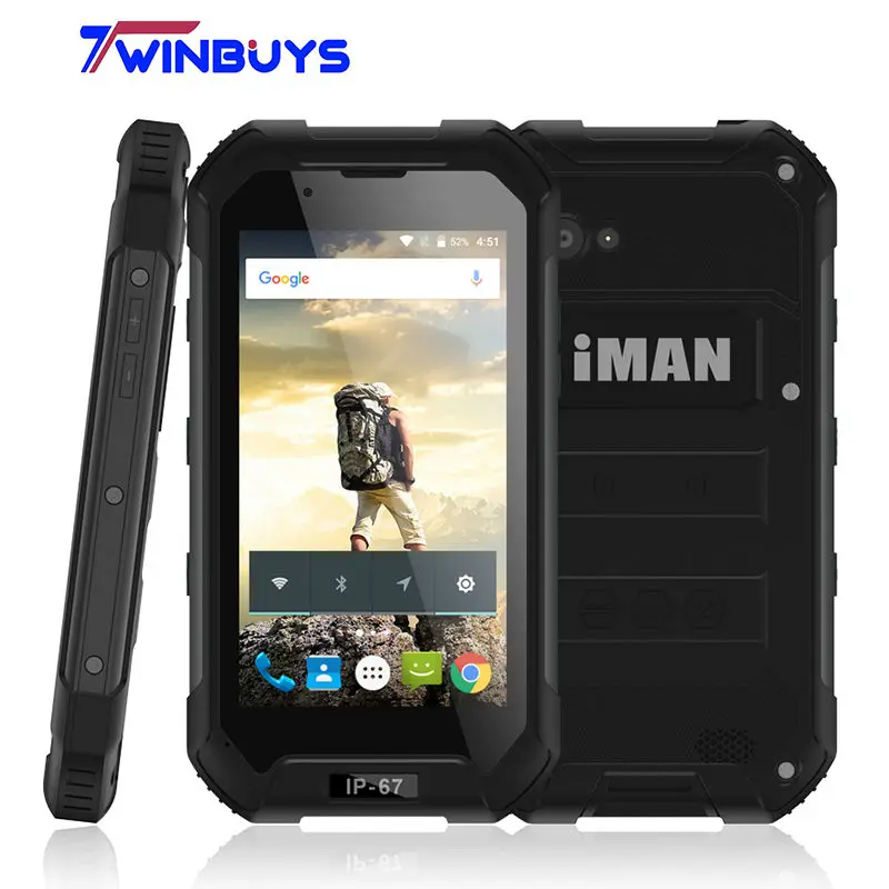 Waterproof iMAN X5 Mobile Phone IP67 4.5 inch MTK6580 Quad Core Android 5.1 1GB RAM 8GB ROM 5MP GPS 3000mah 3G WCDMA Smartphone | Мобильные