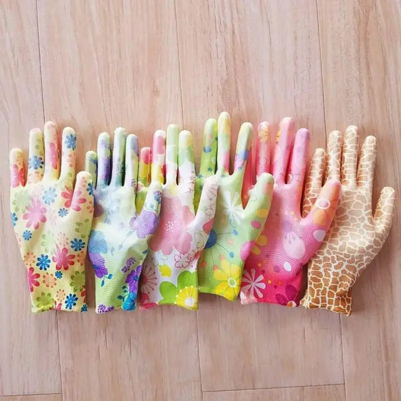 12 Pairs per lot Non-slip Gardening Gloves For Garden Planting Work Gloves With Colorful Printing Hand Protecter Gloves
12 Pairs per lot Non-slip Gardening Gloves For Garden Planting Work Gloves With Colorful Printing Hand Protecter Gloves