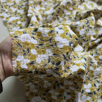Thin cotton fabric gauze floral soft crepe cotton material summer children 100*145cm
Thin cotton fabric gauze floral soft crepe cotton material summer children 100*145cm