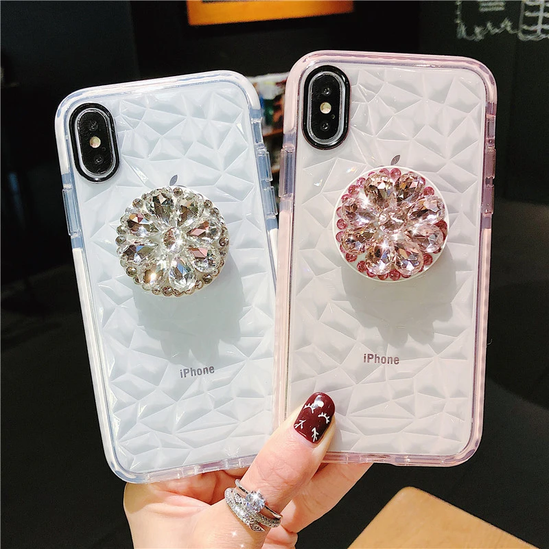 Ainike DIY Bling Diamond Air-Bag Phone Stand Holder Soft TPU Phone Case For iPhone 5s SE 6 6S Plus 7Plus 8plus X XR XS Max
Ainike DIY Bling Diamond Air-Bag Phone Stand Holder Soft TPU Phone Case For iPhone 5s SE 6 6S Plus 7Plus 8plus X XR XS Max