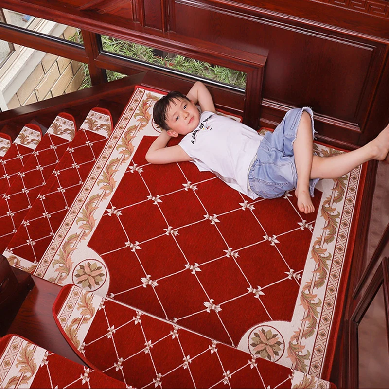 Glue-free self-adhesive European wooden stair mats Non-slip carpet stair mats home living room bedroom children's mats
Glue-free self-adhesive European wooden stair mats Non-slip carpet stair mats home living room bedroom children's mats