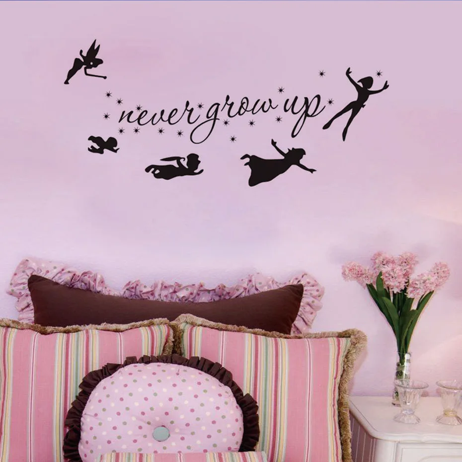 Cartoon Figure Of The Peter Pan Never Grow Up Wall Stickers Funny And Creative Decals For Kids Home Decoration Murals Art
Cartoon Figure Of The Peter Pan Never Grow Up Wall Stickers Funny And Creative Decals For Kids Home Decoration Murals Art