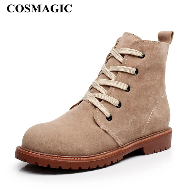 COSMAGIC 2018 New Women Nubuck Leather Motorcycle Martin Boots British Style Gothic Punk Lace Up Low Heel Short Boot Shoe
COSMAGIC 2018 New Women Nubuck Leather Motorcycle Martin Boots British Style Gothic Punk Lace Up Low Heel Short Boot Shoe