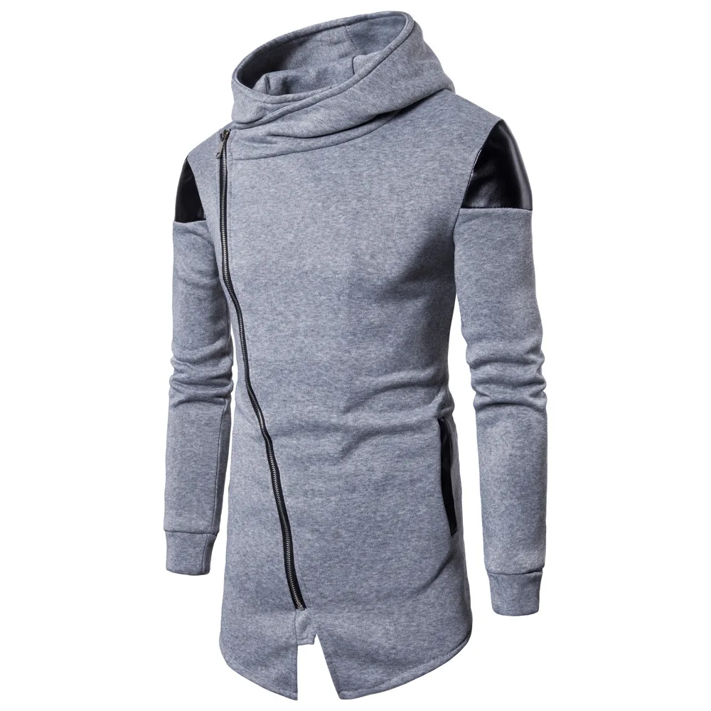 The new 2019 men inclined zipper fleece irregular spelling PiWei fashion garments
The new 2019 men inclined zipper fleece irregular spelling PiWei fashion garments
