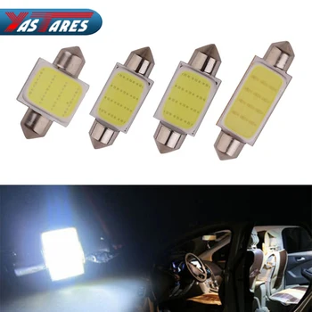 

1PC 31mm 36mm 39mm 42mm Super COB LED FESTOON Bulb 12 Chips C5W White Color Car Dome Light Auto Interior Lamp DC12V car light