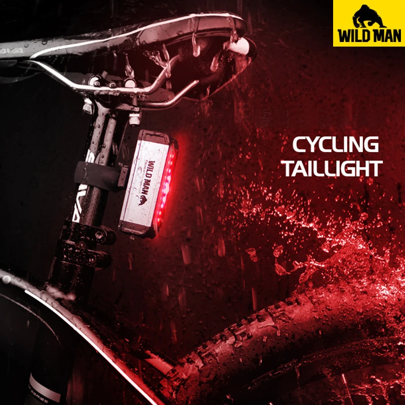 WILD MAN Bike Light Waterproof Cycling Taillight MTB Road Bicycle USB Charging Safety Warning Night Riding Rear Light Tail Lamp
WILD MAN Bike Light Waterproof Cycling Taillight MTB Road Bicycle USB Charging Safety Warning Night Riding Rear Light Tail Lamp