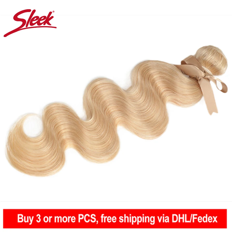 Sleek Remy Brazilian Hair Weave Bundles 10-26 Inches Body Wave Human Hair Extension Honey Blonde #P27/16/613 Hair Weave Bundles
Sleek Remy Brazilian Hair Weave Bundles 10-26 Inches Body Wave Human Hair Extension Honey Blonde #P27/16/613 Hair Weave Bundles