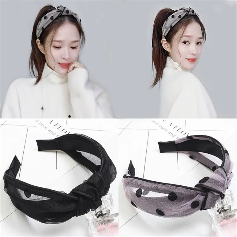 Korea Vintage Polka Dot Mesh Knotted Hairband Headband Women Girls Hair Head Hoop Bands Accessories Scrunchy Hairbands Headdress
Korea Vintage Polka Dot Mesh Knotted Hairband Headband Women Girls Hair Head Hoop Bands Accessories Scrunchy Hairbands Headdress